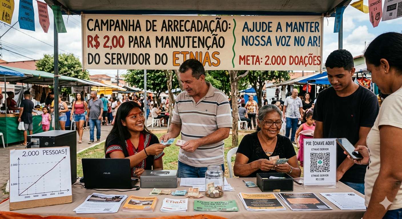 MUTIRÃO DIGITAL: 2.000 pessoas pelo etnias!